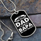 I Have Two Titles Dad and Bapa And I Rock Them Both Dog Tag Necklace - Fathers Day Gift for Bapa - Personalized Bapa Birthday Gift