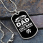 I Have Two Titles Dad and Cat Dad And I Rock Them Both Dog Tag Necklace - Fathers Day Gift for Cat Dad - Personalized Cat Dad Birthday Gift