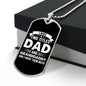 I Have Two Titles Dad and Granddaddy And I Rock Them Both Dog Tag Necklace - Fathers Day Gift for Granddaddy - Granddaddy Birthday Gift