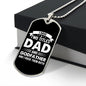 I Have Two Titles Dad and Godfather And I Rock Them Both Dog Tag Necklace - Fathers Day Gift for Godfather - Godfather Birthday Gift