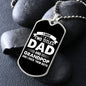 I Have Two Titles Dad & Grandpop And I Rock Them Both Dog Tag Necklace - Fathers Day Gift for Grandpop - Personalized Grandpop Birthday Gift
