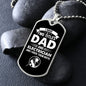 I Have Two Titles Dad and Electrician And I Rock Them Both Dog Tag Necklace - Fathers Day Gift for Electrician - Electrician Birthday Gift
