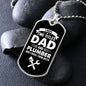 I Have Two Titles Dad and Plumber And I Rock Them Both Dog Tag Necklace - Fathers Day Gift for Plumber - Personalized Plumber Birthday Gift