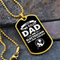 I Have Two Titles Dad and Electrician And I Rock Them Both Dog Tag Necklace - Fathers Day Gift for Electrician - Electrician Birthday Gift