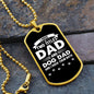 I Have Two Titles Dad and Dog Dad And I Rock Them Both Dog Tag Necklace - Fathers Day Gift for Dog Dad - Personalized Dog Dad Birthday Gift