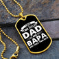 I Have Two Titles Dad and Bapa And I Rock Them Both Dog Tag Necklace - Fathers Day Gift for Bapa - Personalized Bapa Birthday Gift