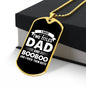 I Have Two Titles Dad and Booboo And I Rock Them Both Dog Tag Necklace - Fathers Day Gift for Booboo - Personalized Booboo Birthday Gift