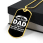 I Have Two Titles Dad and Father-in-law And I Rock Them Both Dog Tag Necklace - Fathers Day Gift for FIL - Father-in-law Birthday Gift