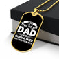 I Have Two Titles Dad and Godfather And I Rock Them Both Dog Tag Necklace - Fathers Day Gift for Godfather - Godfather Birthday Gift