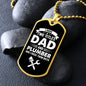 I Have Two Titles Dad and Plumber And I Rock Them Both Dog Tag Necklace - Fathers Day Gift for Plumber - Personalized Plumber Birthday Gift