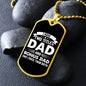 I Have Two Titles Dad and Bonus Dad And I Rock Them Both Dog Tag Necklace - Fathers Day Gift for Stepfather - Father-in-Law Birthday Gift