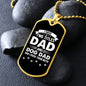I Have Two Titles Dad and Dog Dad And I Rock Them Both Dog Tag Necklace - Fathers Day Gift for Dog Dad - Personalized Dog Dad Birthday Gift