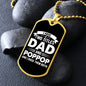 I Have Two Titles Dad and Poppop And I Rock Them Both Dog Tag Necklace - Fathers Day Gift for Poppop - Personalized Poppop Birthday Gift