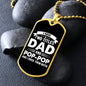 I Have Two Titles Dad and Pop-pop And I Rock Them Both Dog Tag Necklace - Fathers Day Gift for Pop-pop - Personalized Pop-pop Birthday Gift