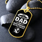 I Have Two Titles Dad and Electrician And I Rock Them Both Dog Tag Necklace - Fathers Day Gift for Electrician - Electrician Birthday Gift
