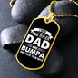 I Have Two Titles Dad and Bumpa And I Rock Them Both Dog Tag Necklace - Fathers Day Gift for Bumpa - Personalized Bumpa Birthday Gift