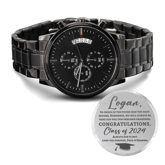 Custom Watch for Logan - 2024 Grad