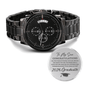 To My Son 2026 Graduate Black Chronograph Watch - Graduation Gift for Son - Class of 2026 Motivational Gift