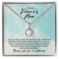 To My Fiance's Mom Necklace - Mother's Day Gift - Mother of the Groom Jewelry Two Tone Box