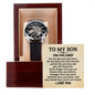Gift for Son Openwork Skeleton Watch - Son Birthday Gift - Graduation Gift for Son - Son Wedding Gift - Motivational Gifts for My Son