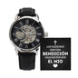 Regalo De Propuesta De Padrino - Reloj Esqueleto Calado - Regalo De Bautizo Para Padrino - Revelación De Embarazo - Pedir Ser Padrino