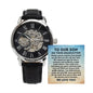 To Our Son Graduation Gift - Openwork Skeleton Watch - College Graduation Gift for Him - High School Graduate Jewelry