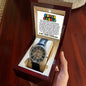 Super Daddio Openwork Skeleton Watch - Funny Fathers Day Gift for Gamer - Video Game Birthday Gift to Dad from Daughter