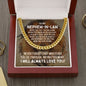 To My Nephew-in-Law Cuban Link Chain Necklace - Motivational Lion Graduation Gift for Nephew-in-Law - Birthday Gift, Wedding Gift 14K Yellow Gold Finish / Luxury Box