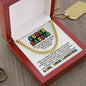 Super Daddio Cuban Link Chain Necklace - Funny Fathers Day Gift for Gamer - Video Game Birthday Gift to Dad from Daughter