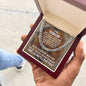 To My Godson Cuban Link Chain Necklace - Motivational Lion Graduation Gift for Godson - Godson Birthday Gift, Wedding Gift