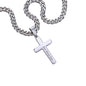 Personalized Son-in-Law Cuban Link Cross Necklace - Motivational Lion Graduation Gift for Son-in-Law - Son-in-Law Birthday, Wedding Gift