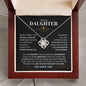 To Our Daughter Necklace - Straighten Your Crown - Motivational Graduation Gift - Wedding Valentines Day Birthday Christmas Gift