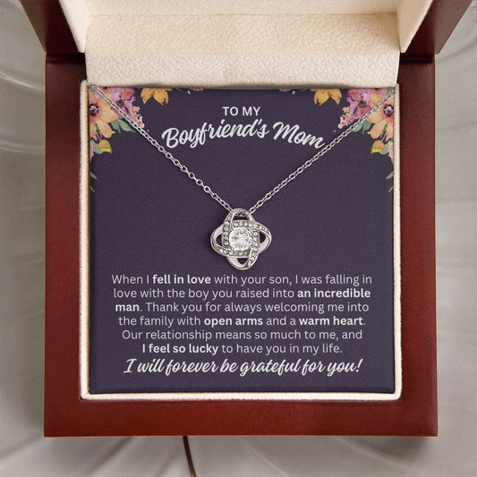 Mother's Day Gift for Boyfriend's Mom from Girlfriend 14K White Gold Finish / Luxury Box