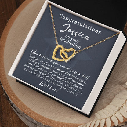 Personalized Graduation Gifts for Her - Custom Graduation Necklace - High School Graduation for Girls - College Daughter - Class of 2023