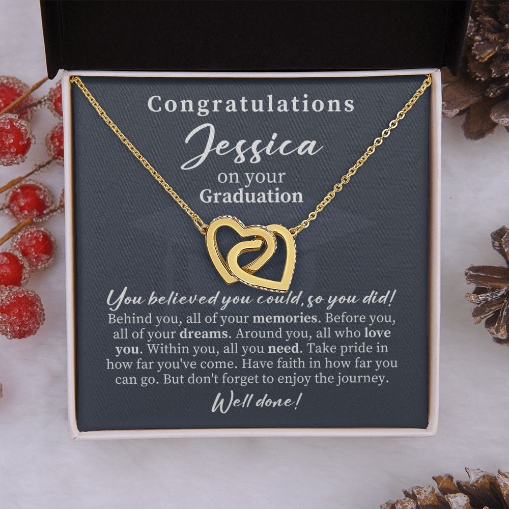 Personalized Graduation Gifts for Her - Custom Graduation Necklace - High School Graduation for Girls - College Daughter - Class of 2023