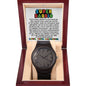 Super Daddio Wooden Watch - Funny Fathers Day Gift for Gamer - Video Game Birthday Gift to Dad from Daughter