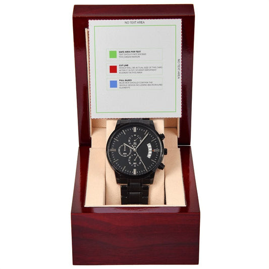 20230512 Black Chronograph Template Black Chronograph Watch