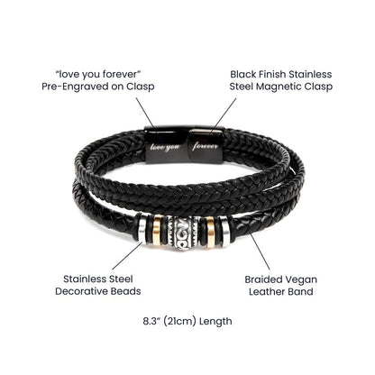 Personalized Funny Birthday Gift for Men - You Don't Look a Day Over Handsome As Fuck - Bracelet for Husband, Boyfriend, Fiance, Friend