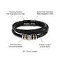 Regalo De Propuesta De Padrino - Pulsera De Cuero Vegano - Regalo De Bautizo Para Padrino - Revelación De Embarazo - Pedir Ser Padrino