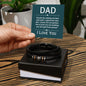 Funny Fathers Day Gift - Vegan Leather Bracelet for Dad - Thanks for Wiping My Butt - Gift from Daughter - Gift from Son