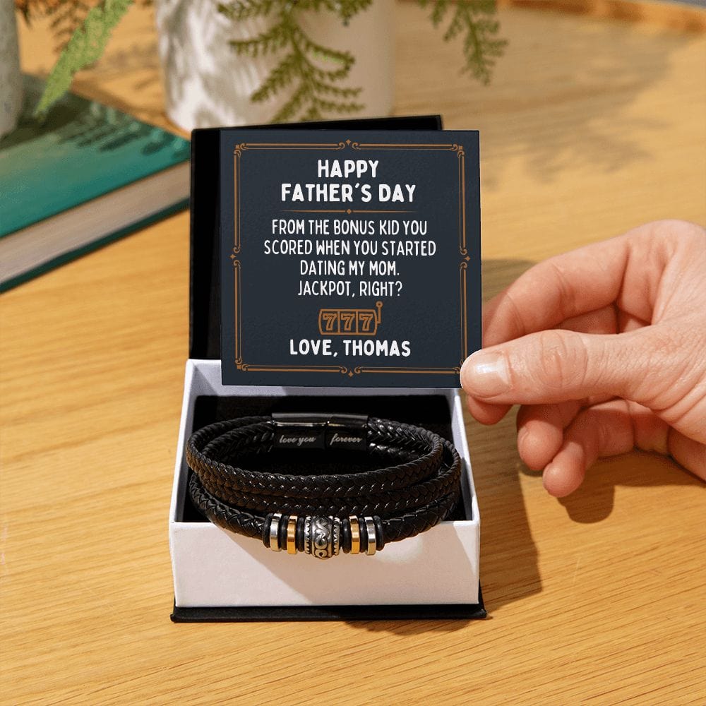 Personalized Funny Father's Day Gift for Stepfather - Hilarious Gift for Stepdad - From Daughter-in-Law - From Son-in-Law Two Tone Box