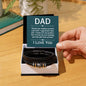 Funny Fathers Day Gift - Vegan Leather Bracelet for Dad - Thanks for Wiping My Butt - Gift from Daughter - Gift from Son Two Tone Box