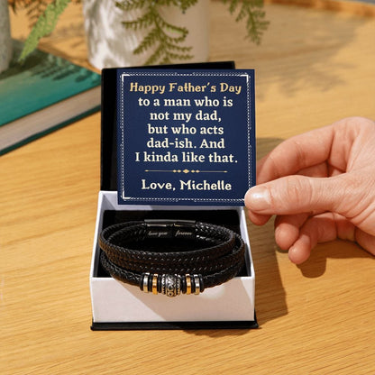 Personalized Funny Father's Day Gift for Father-in-Law - Gift for Stepdad - From Daughter-in-Law - From Son-in-Law - From Stepdaughter Two Tone Box