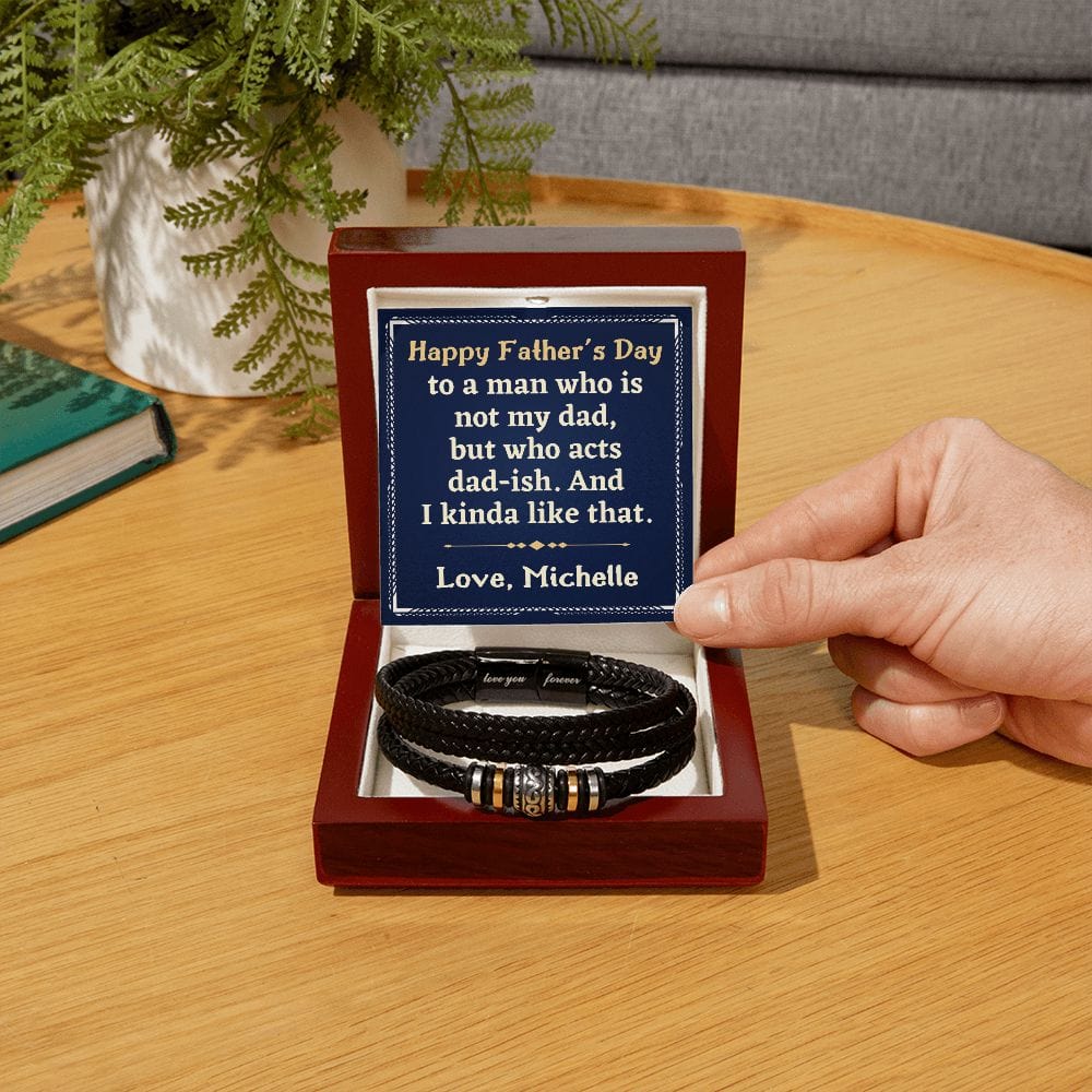 Personalized Funny Father's Day Gift for Father-in-Law - Gift for Stepdad - From Daughter-in-Law - From Son-in-Law - From Stepdaughter Luxury Box w/LED