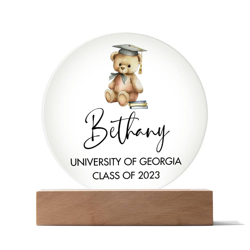 Graduation Teddy Bear 20231008 Acrylic Circle Template
