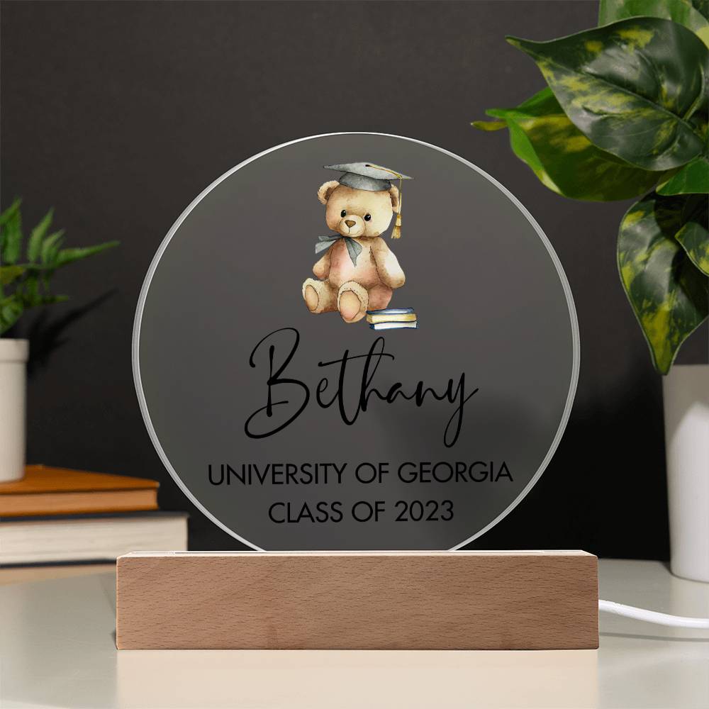 Graduation Teddy Bear 20231008 Acrylic Circle Template