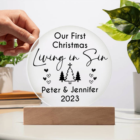 1st Xmas Living in Sin 20231008 Acrylic Circle Template