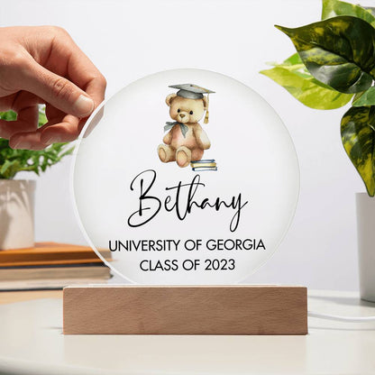 Graduation Teddy Bear 20231008 Acrylic Circle Template