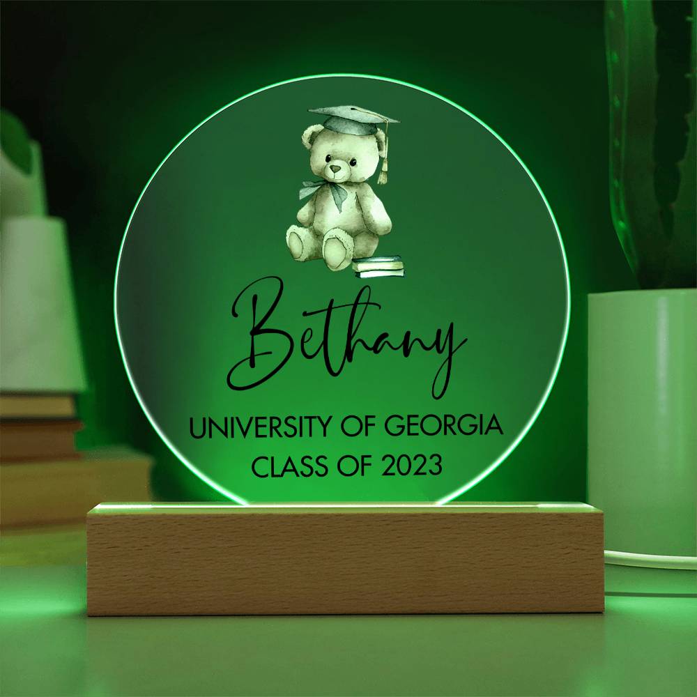 Graduation Teddy Bear 20231008 Acrylic Circle Template