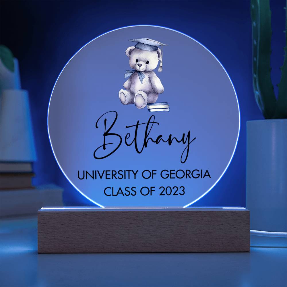 Graduation Teddy Bear 20231008 Acrylic Circle Template